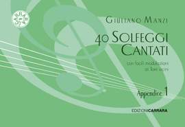 Manzi, G: 40 Solfeggi Cantati Manoscritti Band 1a