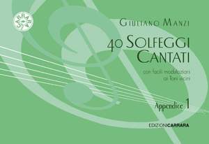 Manzi, G: 40 Solfeggi Cantati Manoscritti Band 1a