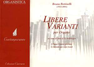 Bettinelli, B: Libere Varianti per Organo