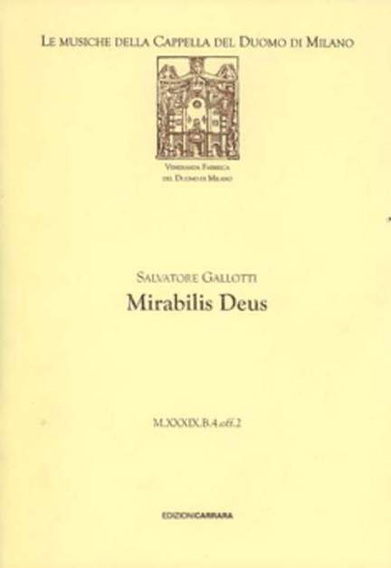 Gallotti, S: Mirabilis Deus