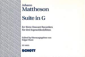 Mattheson, J: Suite in G op. 1/5