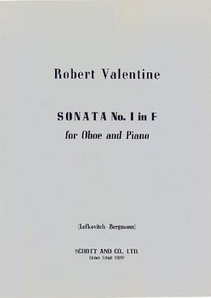 Valentine, R: Sonata No. 1 in F major