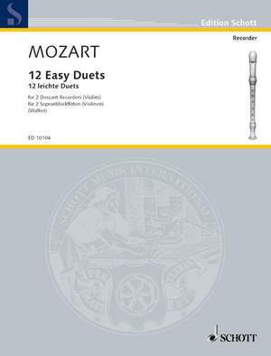 Mozart, W A: 12 Easy Duets KV 487