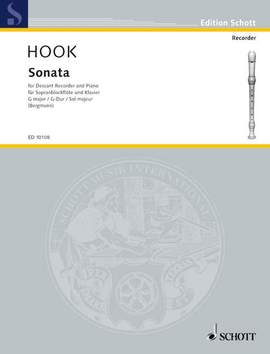 Hook, J: Sonata G-Dur G major