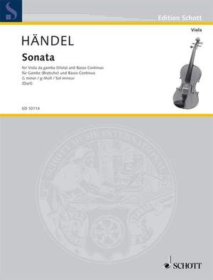 Handel, G F: Sonata G Minor