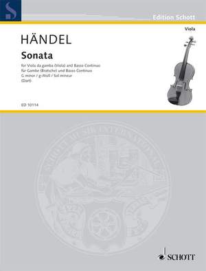 Handel, G F: Sonata g-Moll G minor