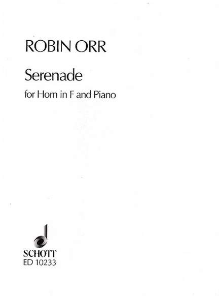 Orr, R: Serenade