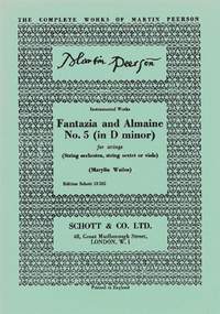Peerson, M: Fantazia and Almaine No. 5 in D minor D minor