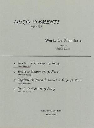 Clementi, M: Sonata F Minor op. 14/3