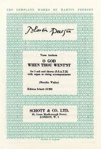 Peerson, M: O God When Thou Went'st