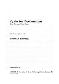 Rainier, P: Cycle for Declamation