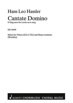 Haßler, H L: Cantate Domino