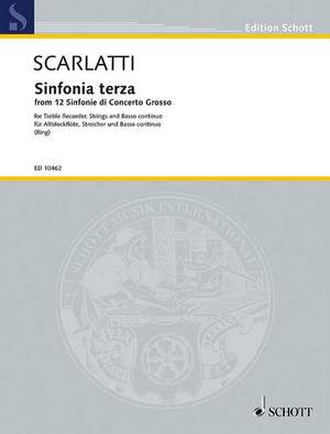 Scarlatti, A: Sinfonia terza F-Dur F major