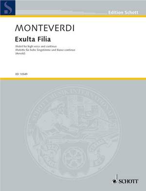Monteverdi, C: Exulta Filia