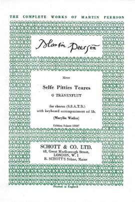 Peerson, M: Selfe Petties Teares