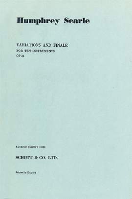 Searle, H: Variations and Finale op. 34