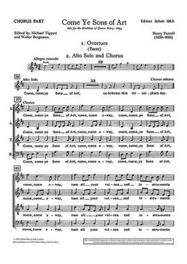 Purcell, H: Come Ye Sons Of Art