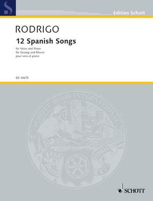 Rodrigo, J: 12 Spanish Songs