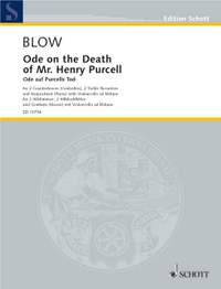 Blow, J: Ode on the Death of Mr. Henry Purcell