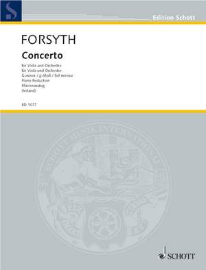 Forsyth, C: Concerto G Minor