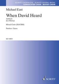 East, M: When David heard