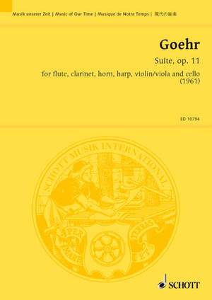 Goehr, A: Suite op. 11