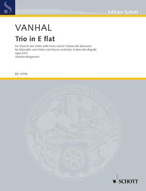 Vanhal, J K: Trio E Flat major op. 20/5
