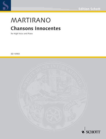 Martirano, S: Chansons Innocentes