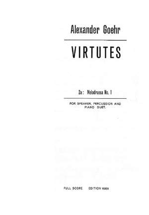 Goehr, A: Virtutes
