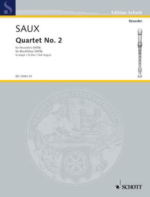 Saux, G: Quartet No. 2 G Major