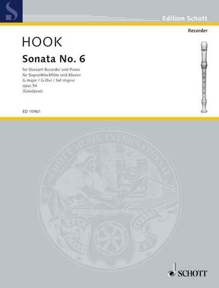 Hook, J: Sonata Nr. 6