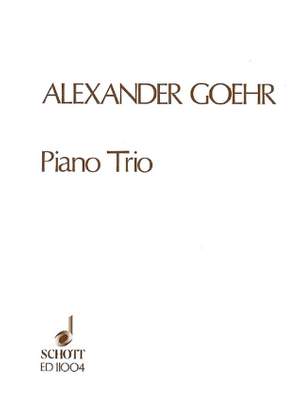 Goehr, A: Piano Trio No. 1 op. 20