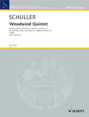 Schuller, G: Woodwind Quintet