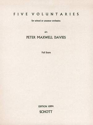 Maxwell Davies, S P: 5 Voluntaries