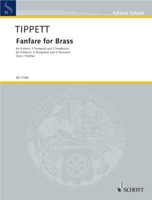 Tippett, M: Fanfare No. 1 for Brass