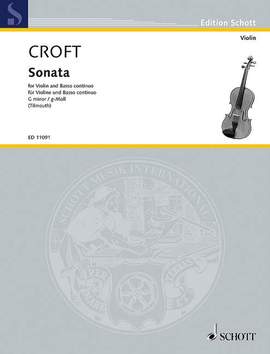 Croft, W: Sonata G Minor G minor