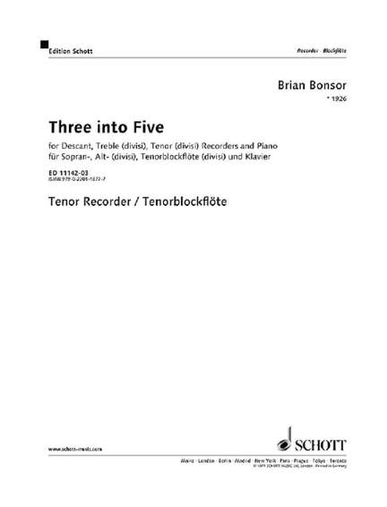 Bonsor, B: Three into Five
