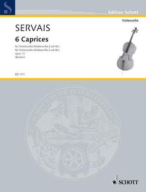 Servais, A: Six Caprices op. 11