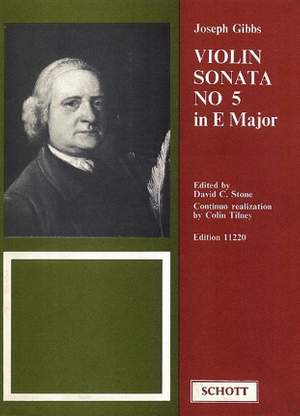 Gibbs, J: Sonata No. 5 E-Dur E major
