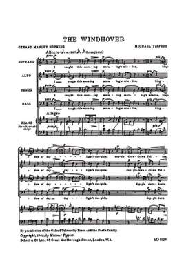 Tippett, M: The Windhover