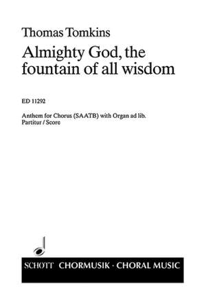 Tomkins, T: Almighty god, the fountain