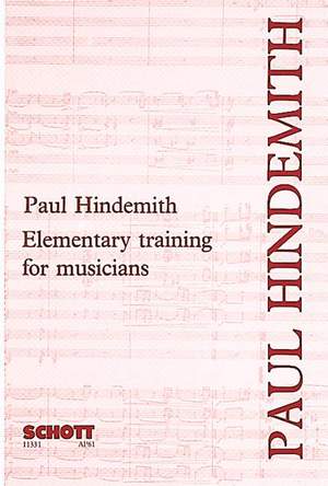 Hindemith, P: Elementary Training for Musicians