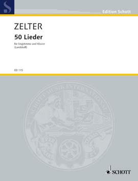 Zelter, C F: 50 Lieder