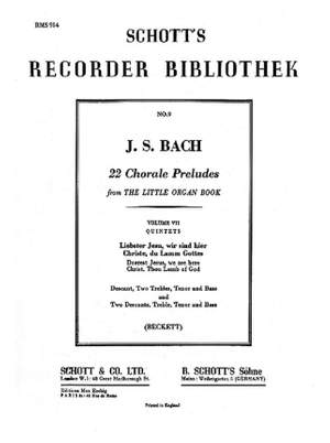 Bach, J S: 22 Chorale Preludes Vol. 7