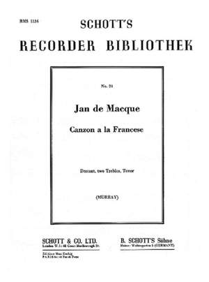 Macque, J d: Canzon a la Francese