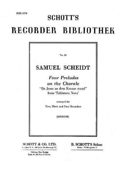 Scheidt, S: Four Preludes