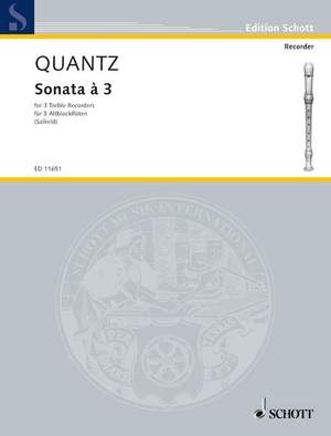 Quantz, J J: Sonata à 3