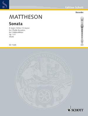 Mattheson, J: Sonata in Bb Major op. 1/11
