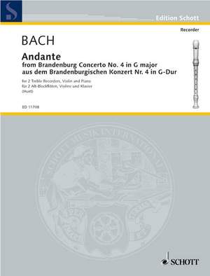 Bach, J S: Andante BWV 1049