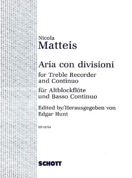 Matteis, N: Aria con Divisioni